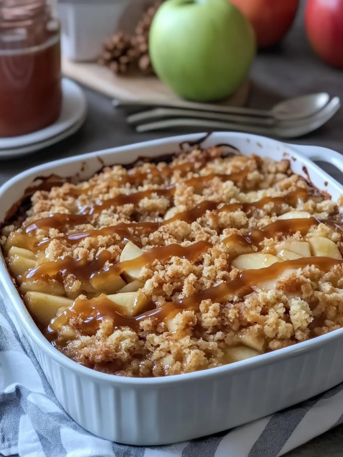 Caramel Apple Dump Cake The Cozy Dessert You Need Now 5 Caramel Apple Dump Cake is the ultimate easy comfort dessert! Warm cinnamon apples, a buttery golden cake topping, and rich caramel drizzle all baked together in one casserole dish. So simple, so cozy, and perfect for fall or anytime you’re craving something sweet.