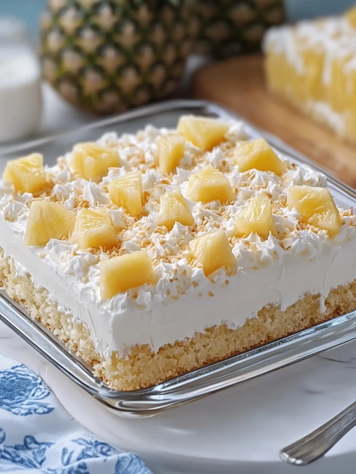 Delicious Pineapple Coconut Cream Sheet Cake for Easy Baking 5 Pineapple Coconut Cream Sheet Cake