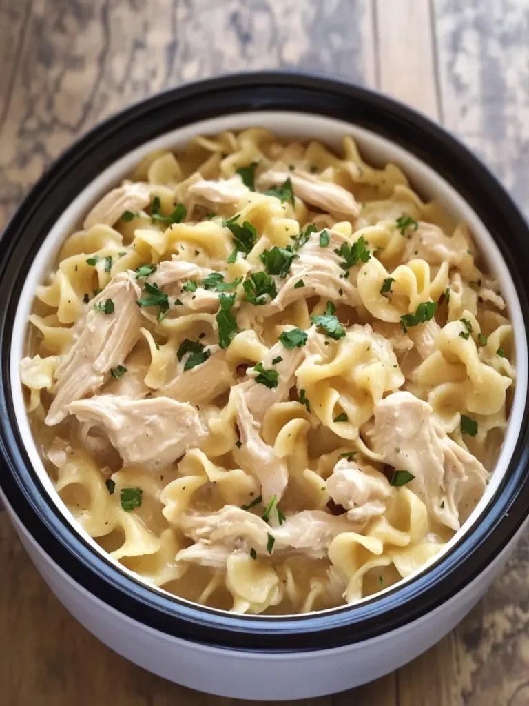 Creamy Easy Slow Cooker Chicken and Noodles Delight 4 Easy Slow Cooker Chicken and Noodles