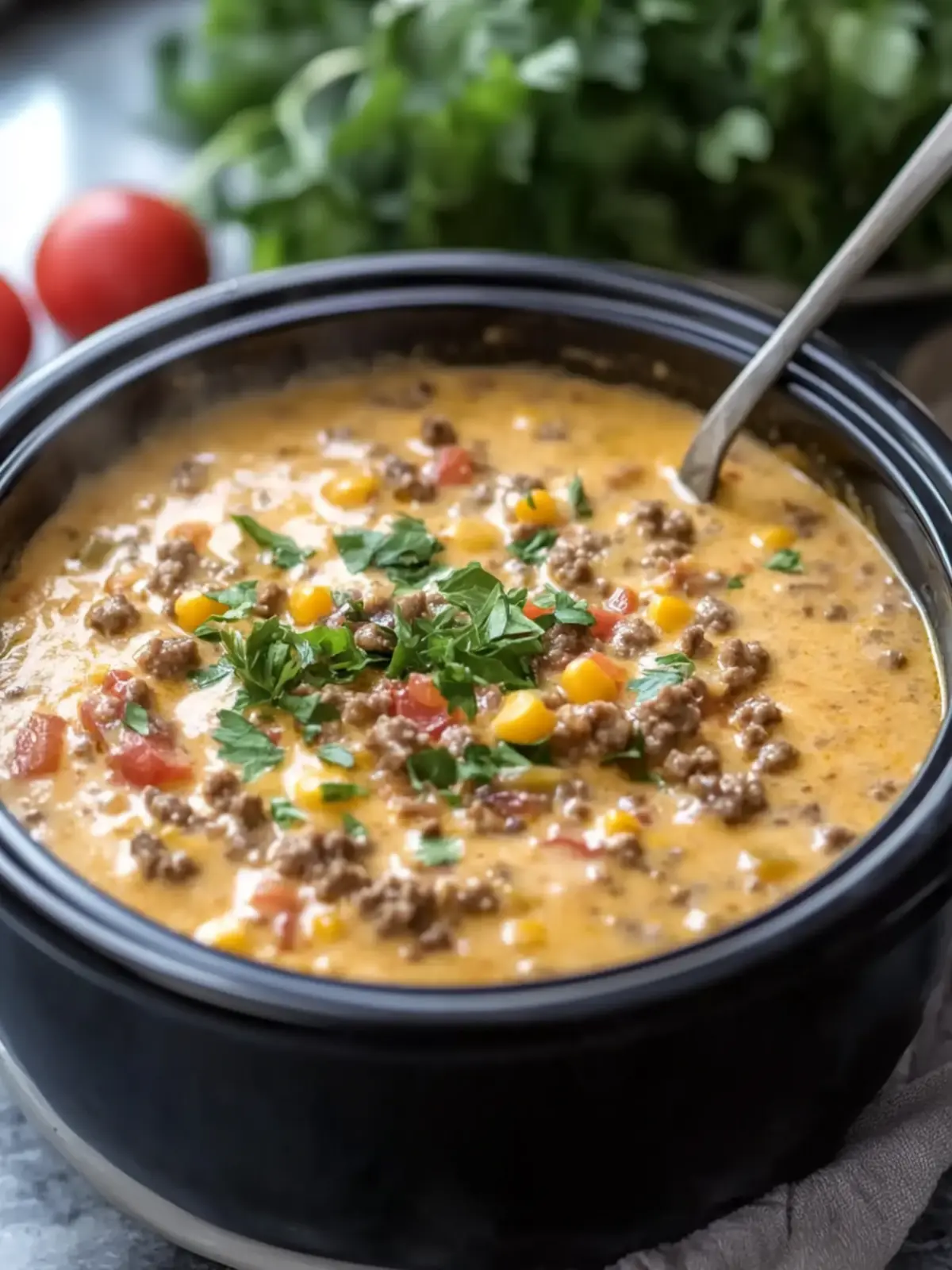 Irresistible Slow Cooker Cheeseburger Soup You’ll Love 5 Slow Cooker Cheeseburger Soup