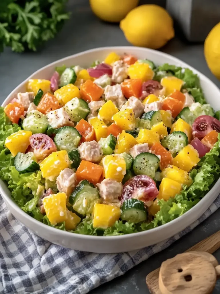 Royal Delight Salad: A Fresh Twist on Chicken and Pineapple 2 Royal Delight Salad