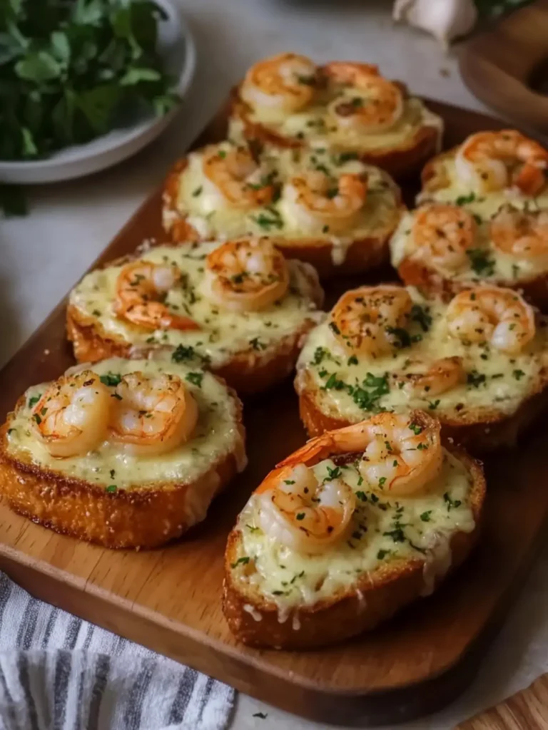 Cheesy Garlic Shrimp Toast – Comforting Family Recipe