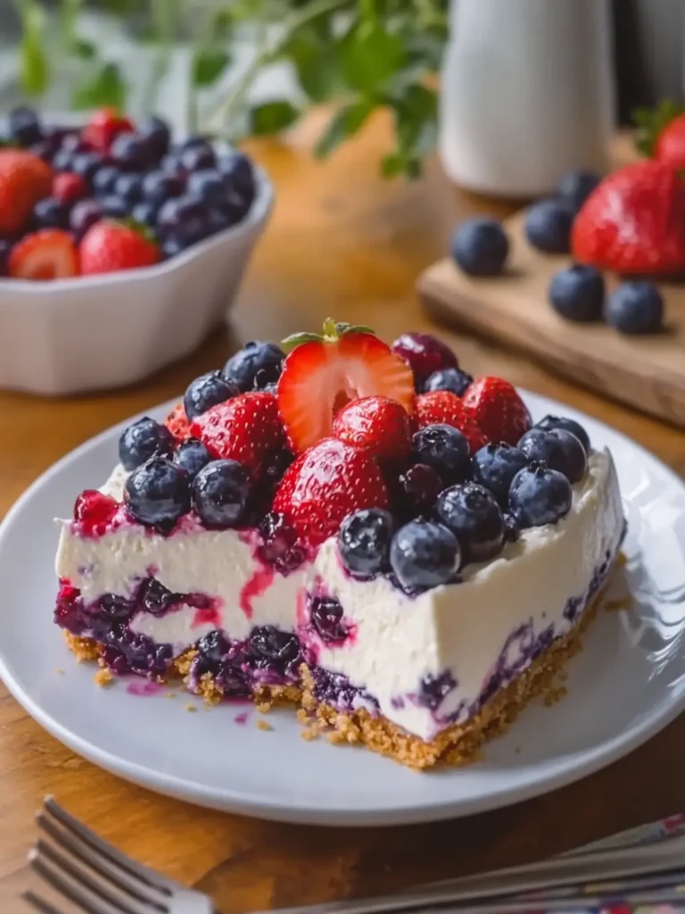 Blueberry Strawberry Cheesecake Delight That Will Wow You 4 Blueberry Strawberry Cheesecake Delight