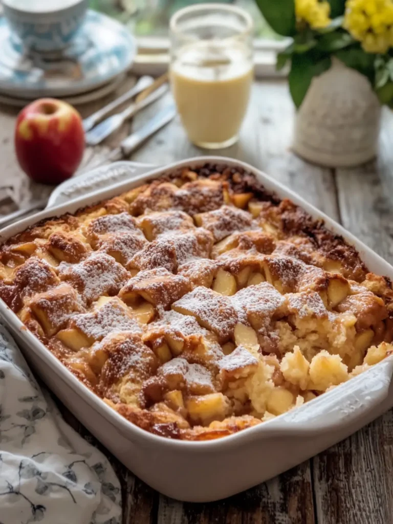 Apple Fritter Cake in a Casserole