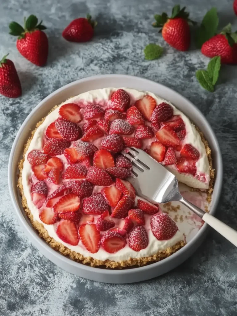 No-Bake Upside-Down Strawberry Cheesecake That Wows! 3 No-Bake Upside-Down Strawberry Cheesecake