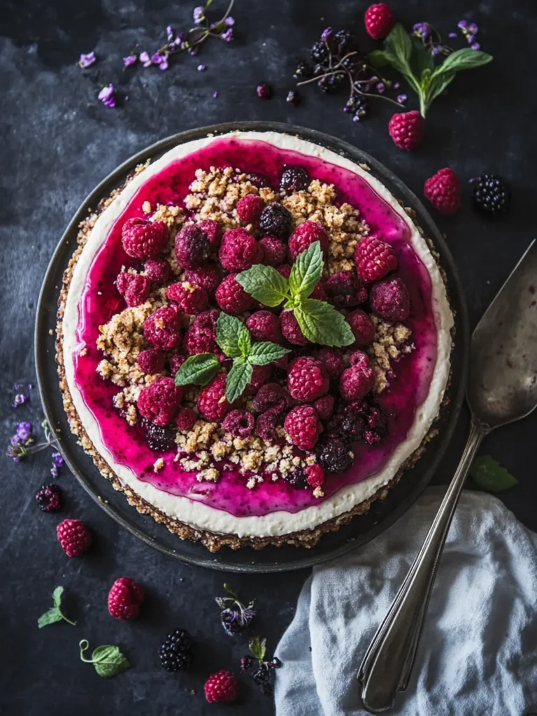 Upside-Down Red Berry Cheesecake Crumble That Wows Every Time 4 Upside-Down Red Berry Cheesecake Crumble