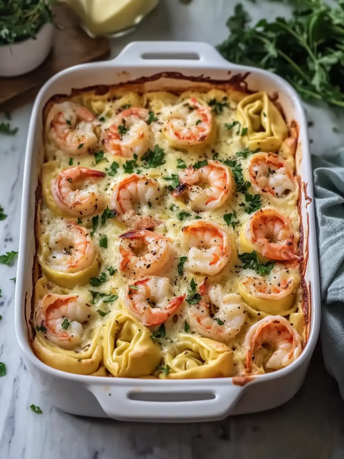 Creamy Shrimp Scampi Tortellini Bake Your Family Will Love 5 Shrimp Scampi Tortellini Bake