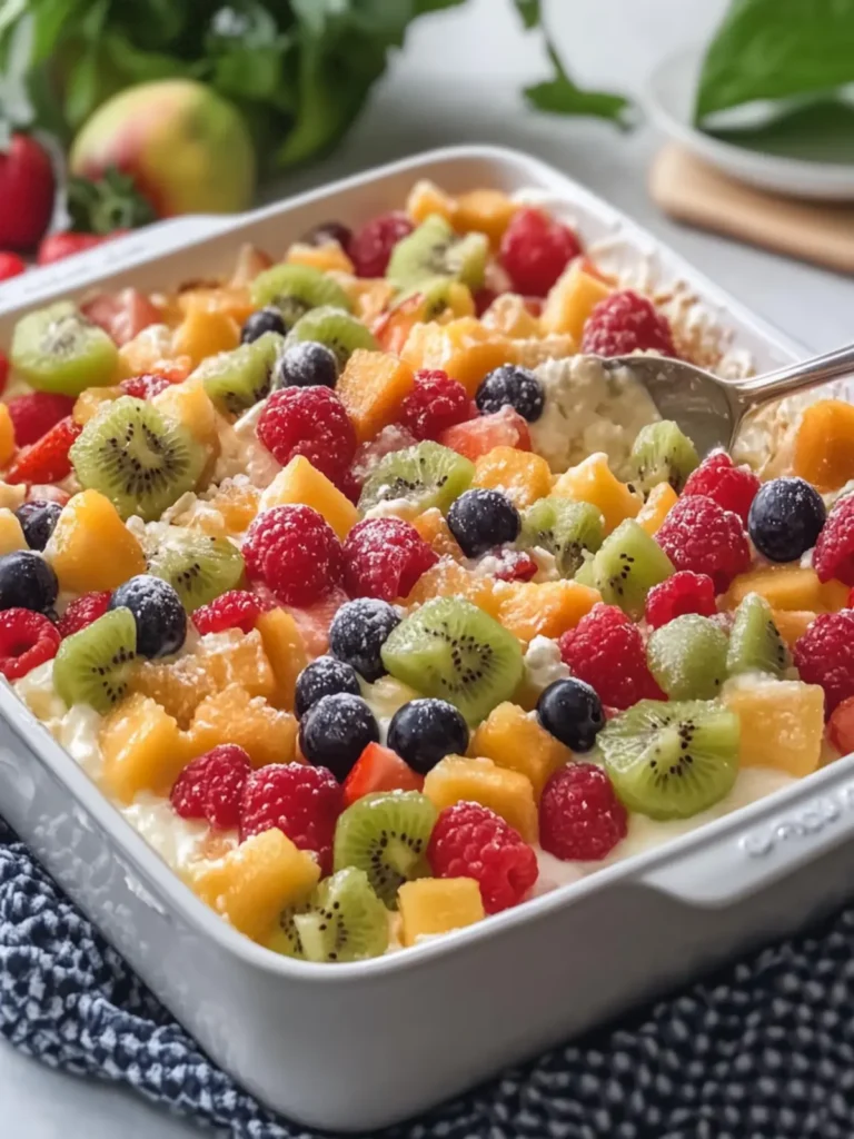 Cheesecake Fruit Salad in Casserole: A Chill Delight to Share 2 Cheesecake Fruit Salad in Casserole