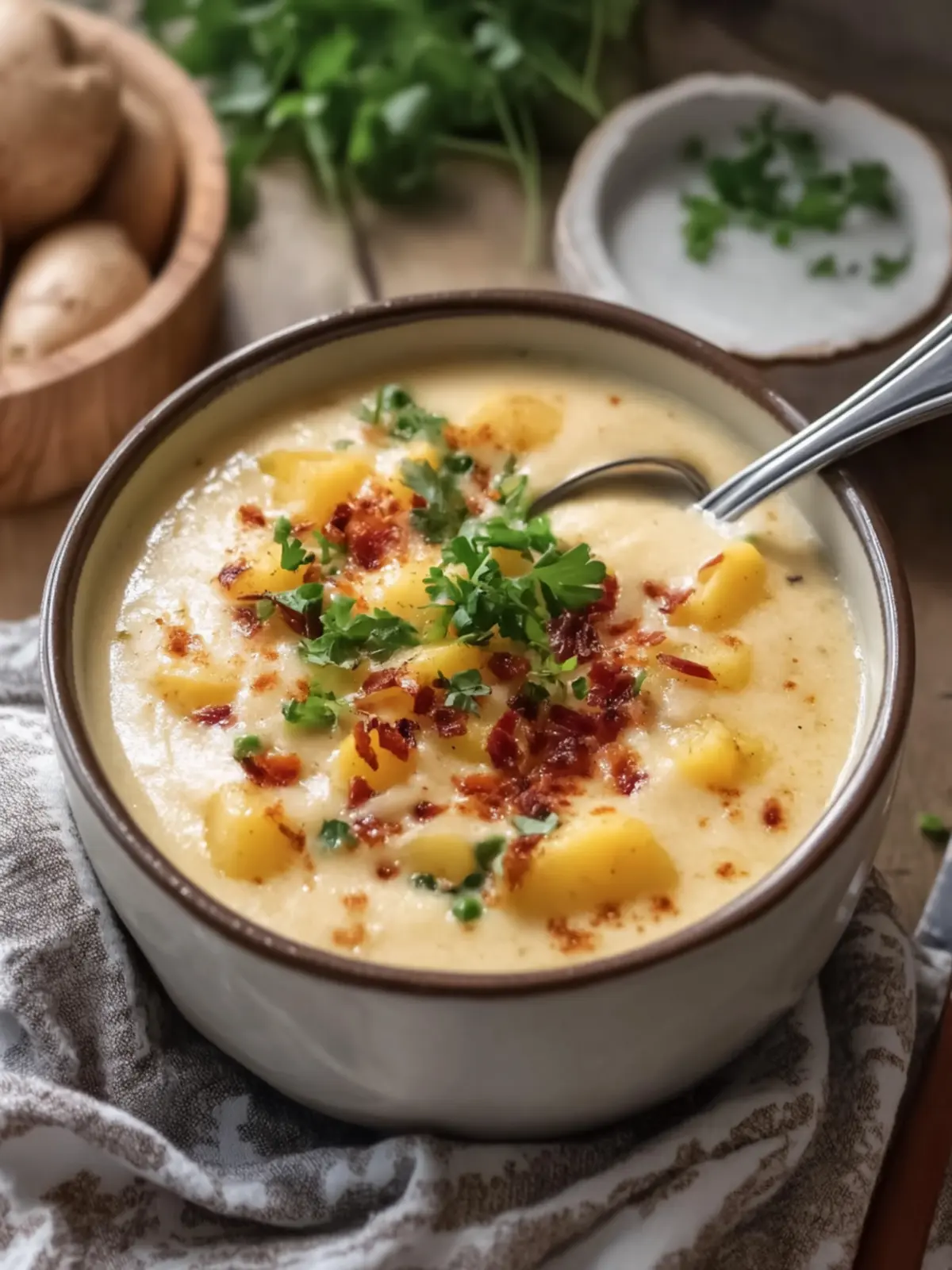 Slow Cooker Loaded Baked Potato Soup You'll Crave on Cold Nights 5 Slow Cooker Loaded Baked Potato Soup