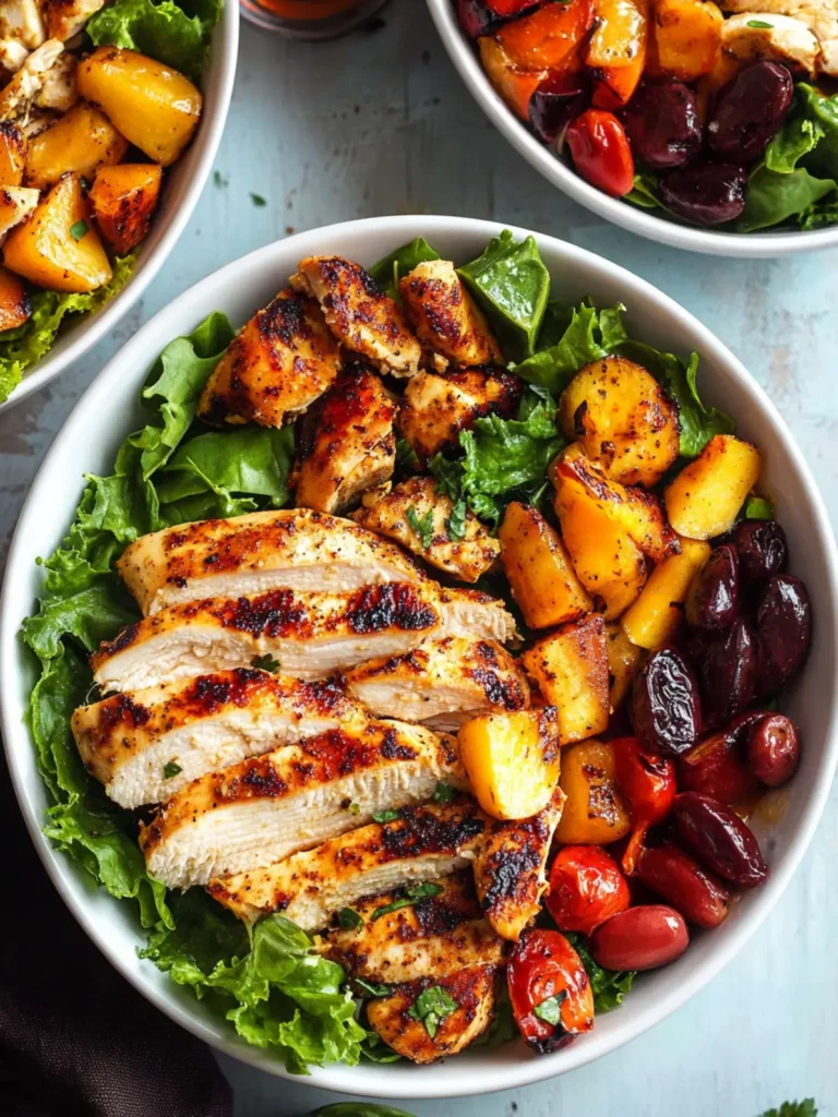 Savory Harvest Chicken Bowls with Maple Dijon Bliss 3 Harvest Chicken Bowls with Maple Dijon Dressing