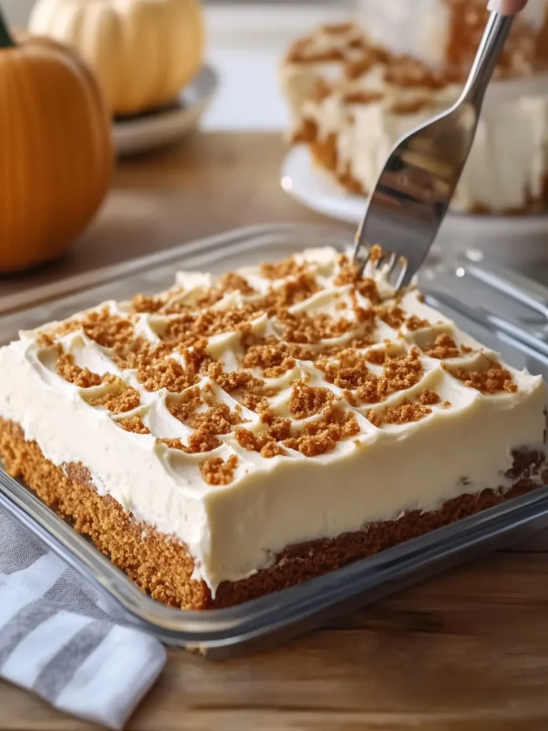 Pumpkin Spice Sheet Cake with Cream Cheese Frosting Magic 4 Pumpkin Spice Sheet Cake with Cream Cheese Frosting