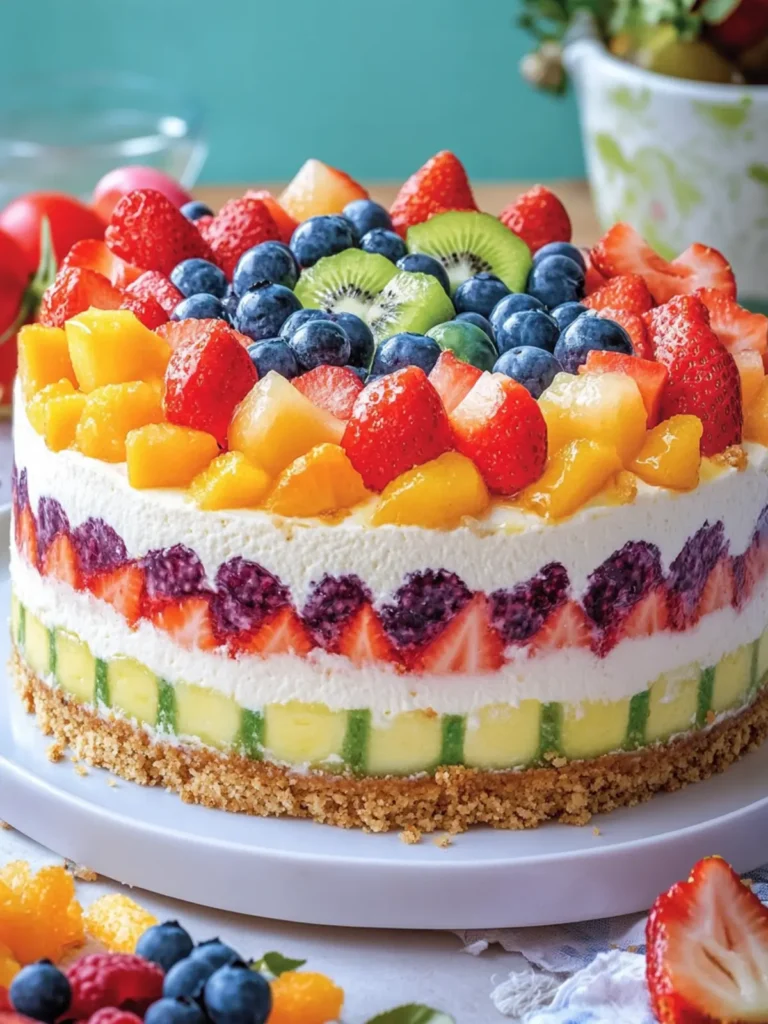 Delightful Rainbow Fruit Cheesecake Layers for Every Celebration 4 Rainbow Fruit Cheesecake Layers
