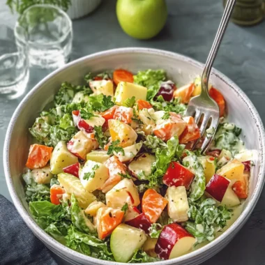 Delicious Creamy Salad with Vegetables and Apple Delight 16 Creamy Salad with Vegetables and Apple