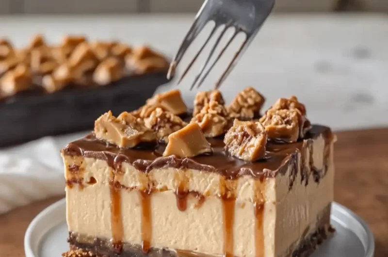 Caramel Peanut Butter Cheesecake Bars