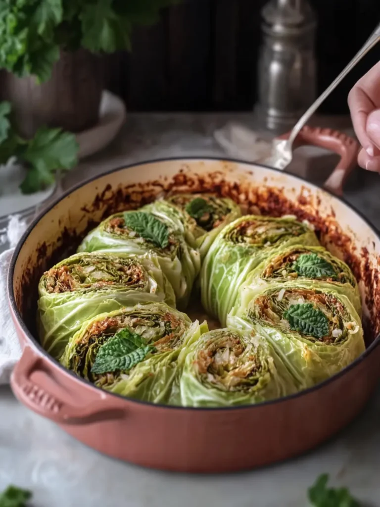 Irresistible Stuffed Spiral Cabbage: A Cozy Family Feast 3 Stuffed Spiral Cabbage
