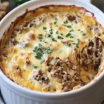 Crockpot Philly Cheesesteak Casserole