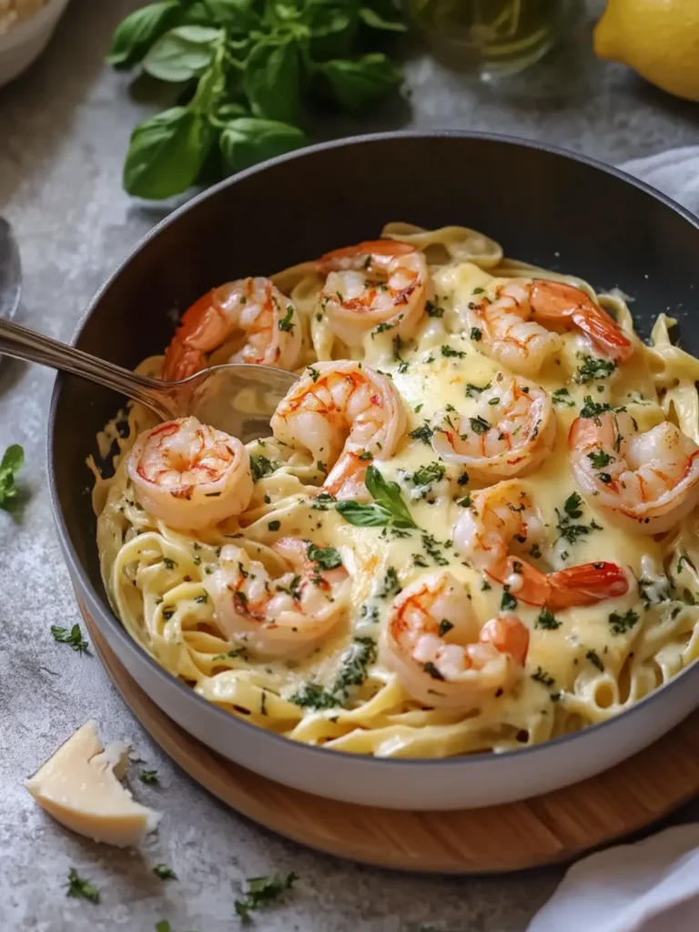 Indulge in Creamy Shrimp Pasta with Cheese and HerbsTonight 4 Creamy Shrimp Pasta with Cheese and Herbs