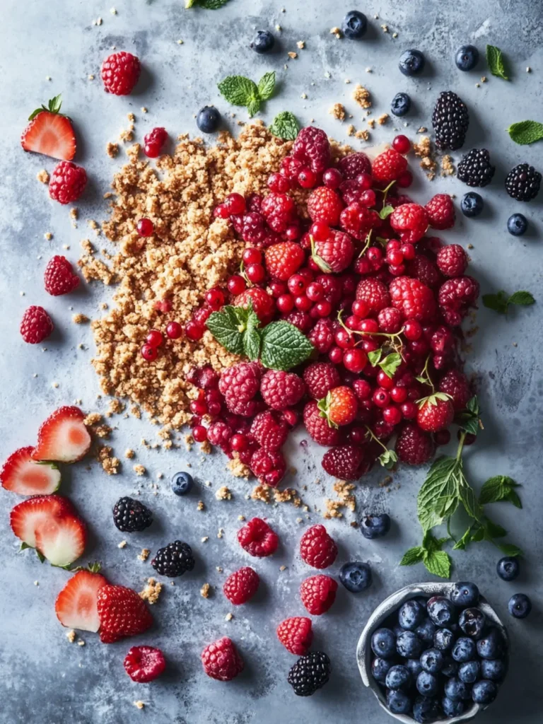 Upside-Down Red Berry Cheesecake Crumble That Wows Every Time 2 Upside-Down Red Berry Cheesecake Crumble