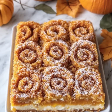 Delicious Pumpkin Roll Bars with Creamy Cheesecake Swirl 7 Delicious Pumpkin Roll Bars with Creamy Cheesecake Swirl