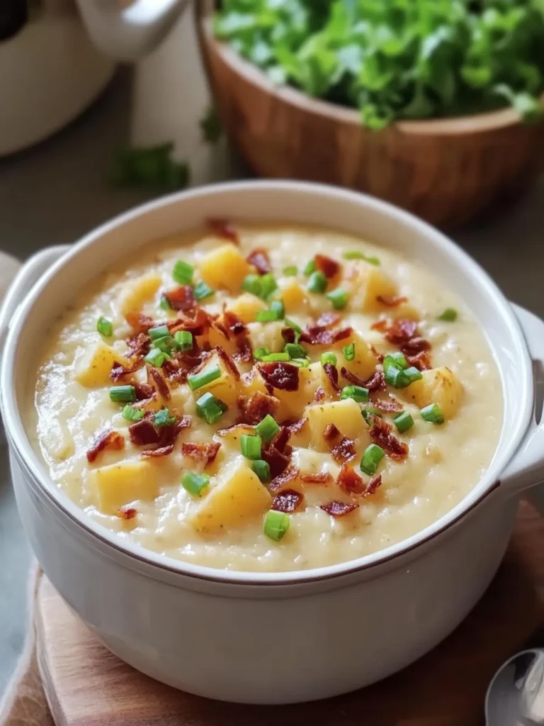 Creamy Slow Cooker Loaded Baked Potato Soup for Cozy Nights 4 Slow Cooker Loaded Baked Potato Soup