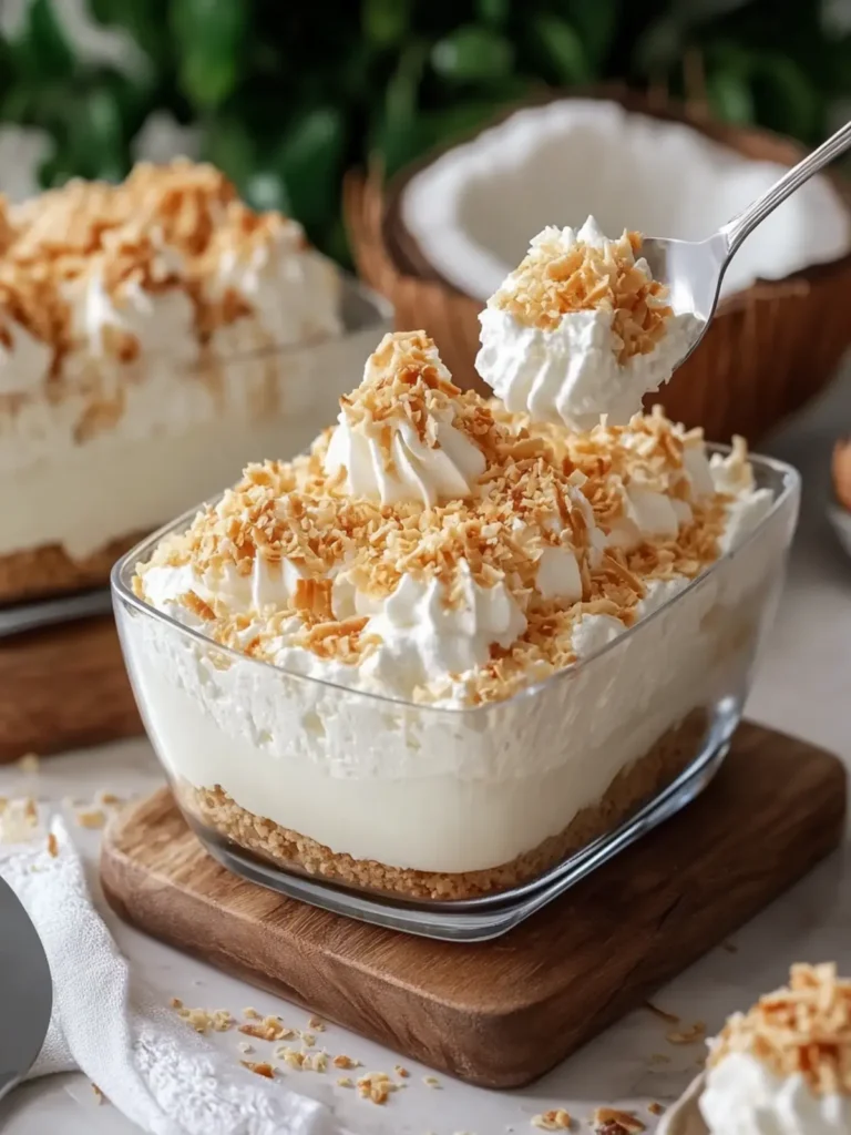 No-Bake Coconut Cream Dream Dessert That's Irresistibly Delicious 3 No-Bake Coconut Cream Dream Dessert