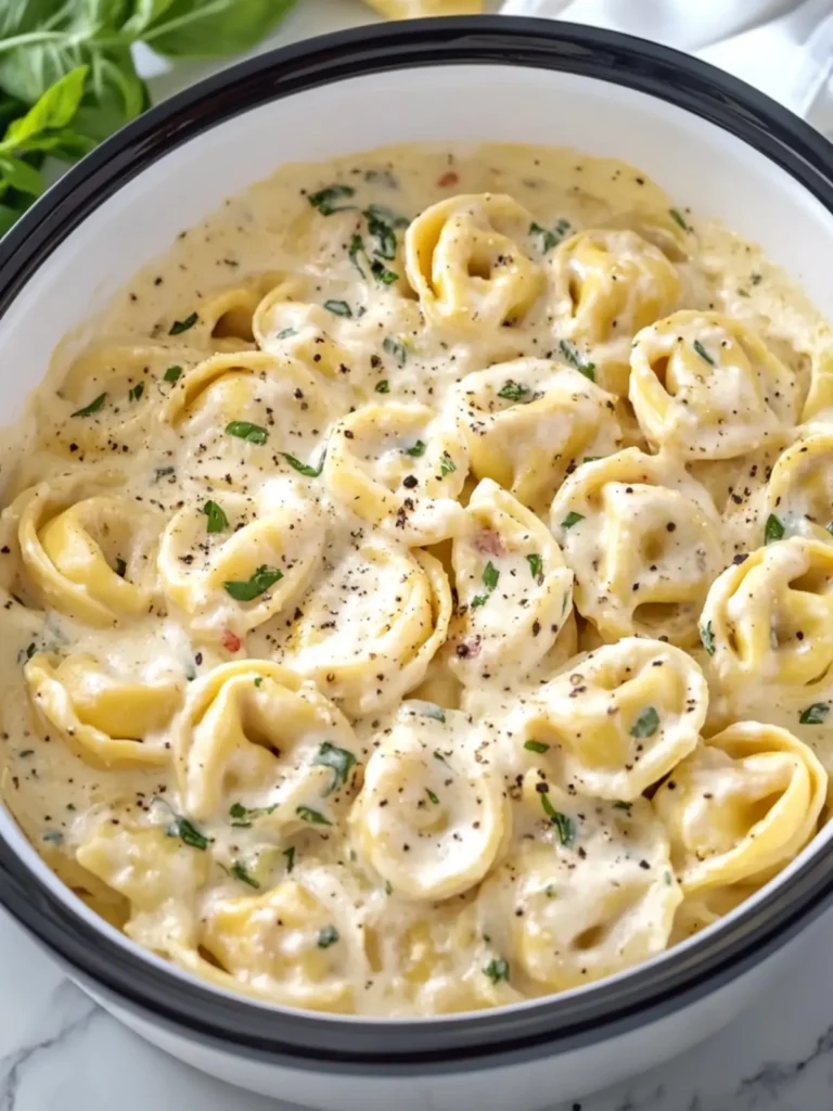 Crockpot Creamy Tortellini Pasta That Melts in Your Mouth 2 Crockpot Creamy Tortellini Pasta