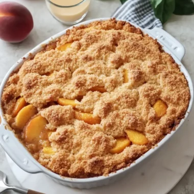 Irresistible Peach Cobbler Dump Cake for Effortless Bliss 2 Irresistible Peach Cobbler Dump Cake for Effortless Bliss
