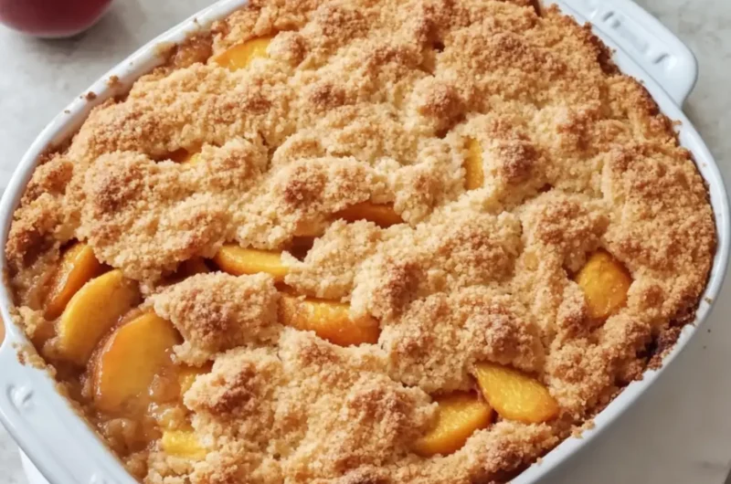 Peach Cobbler Dump Cake