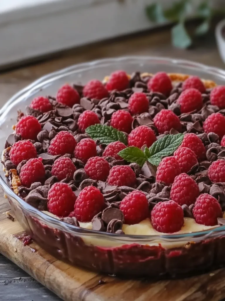 Decadent Chocolate Raspberry Tart Casserole for Dessert Lovers 3 Chocolate Raspberry Tart Casserole