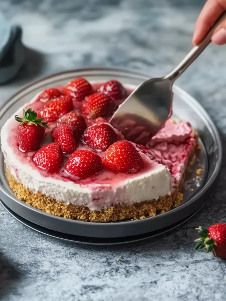 No-Bake Upside-Down Strawberry Cheesecake That Wows! 4 No-Bake Upside-Down Strawberry Cheesecake