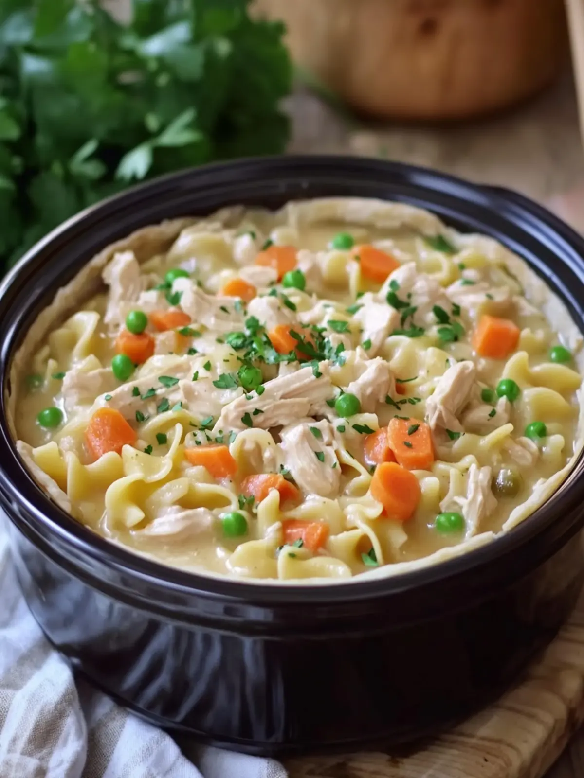 Amish Chicken Pot Pie Noodles Slow Cooker: Cozy Delight 5 Amish Chicken Pot Pie Noodles Slow Cooker