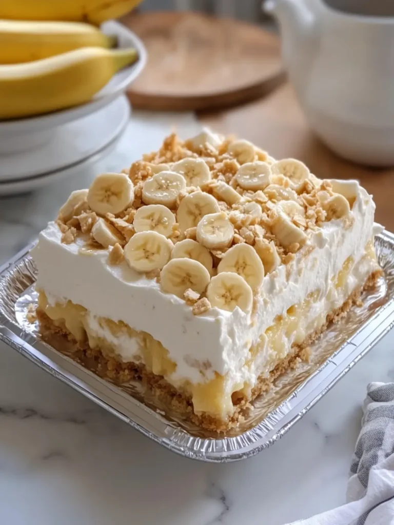 Decadent Banana Cream Pie Poke Cake to Wow Your Guests 4 Banana Cream Pie Poke Cake
