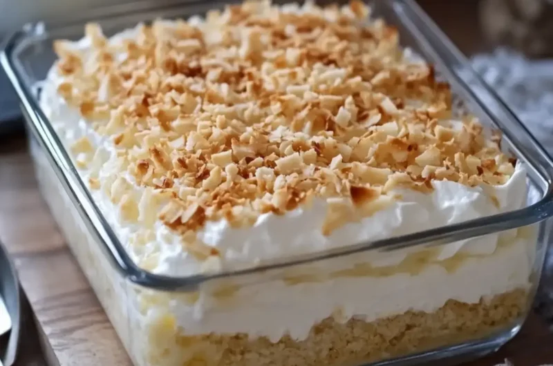 No-Bake Coconut Cream Dream Casserole