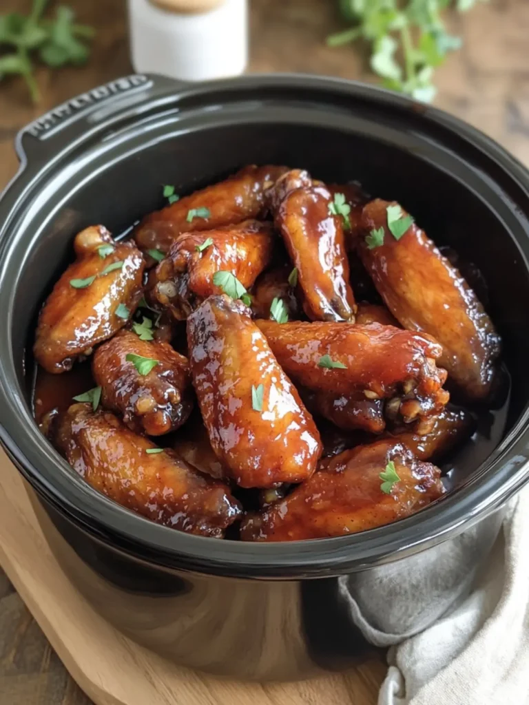 Delicious Slow Cooker 4-Ingredient Honey BBQ Wings Bliss 2 Slow Cooker 4-Ingredient Honey BBQ Wings