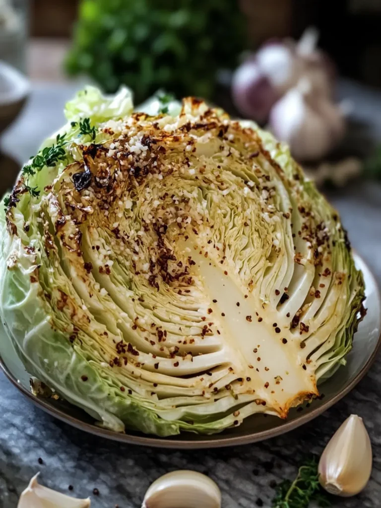 Savory Whole Roasted Garlic Butter Cabbage That Wows! 2 Whole Roasted Garlic Butter Cabbage