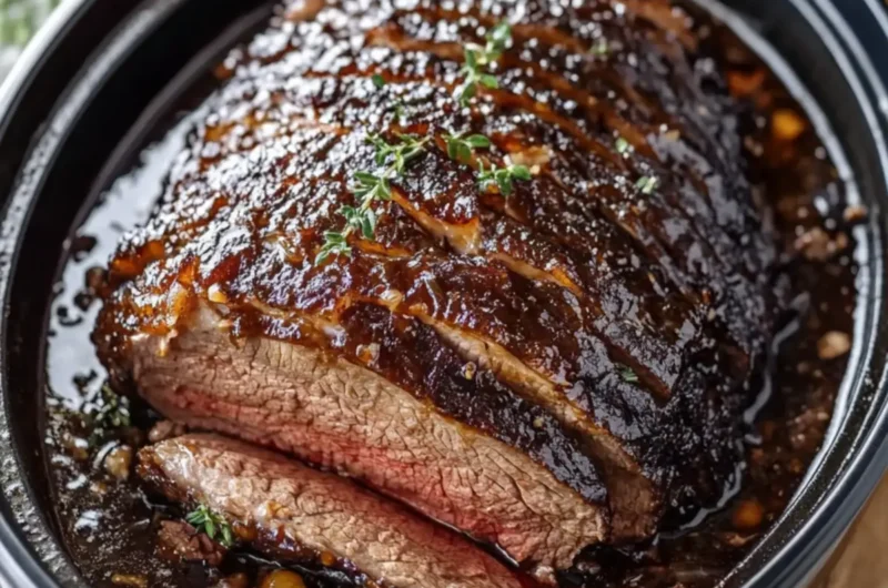 Slow Cooker Glazed Beef Roast