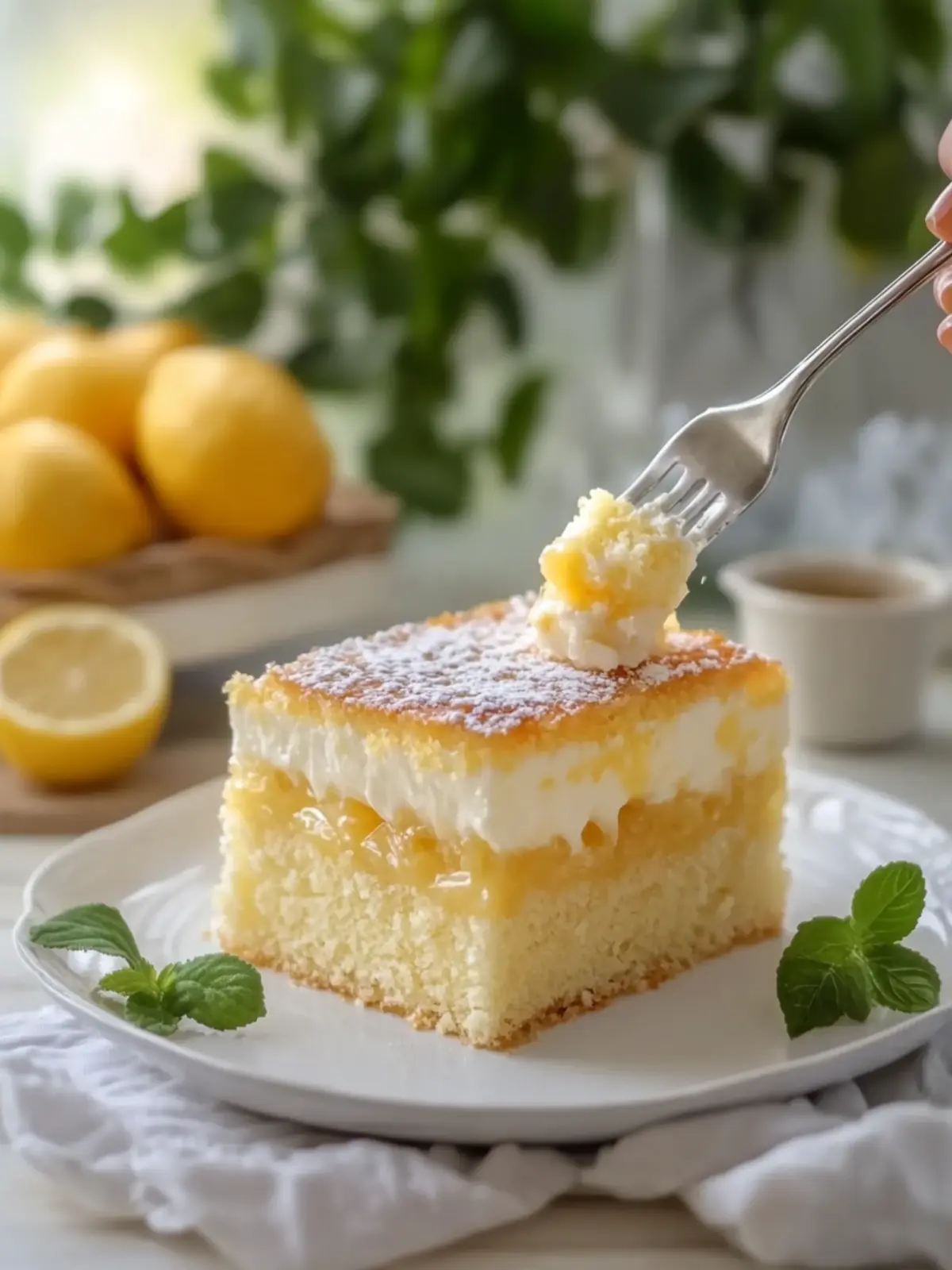 Indulge in Bliss with This Zesty Lemon Custard Cake Recipe 5 Lemon Custard Cake