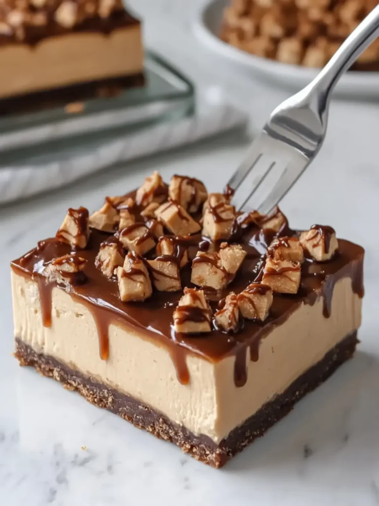 Decadent Caramel Peanut Butter Cheesecake Bars You’ll Love 3 Caramel Peanut Butter Cheesecake Bars