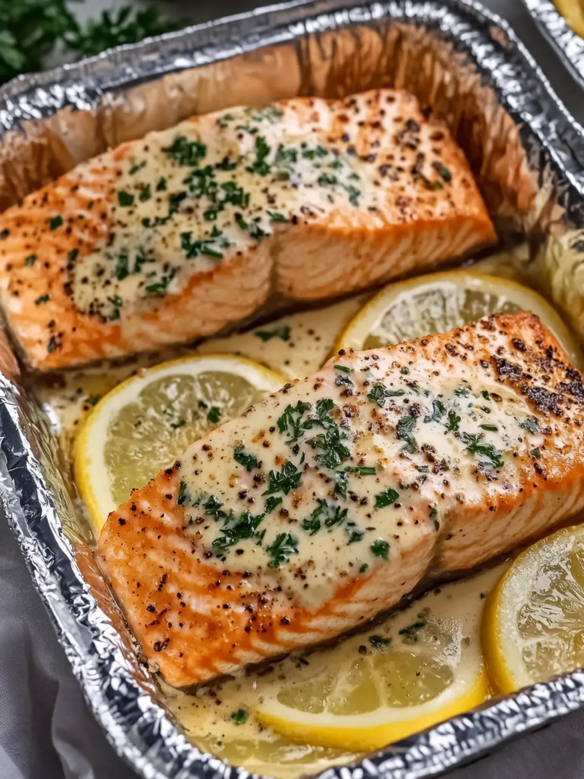 Creamy Garlic Herb Salmon Foil Packs for Easy Weeknight Dinners 5 Creamy Garlic Herb Salmon Foil Packs