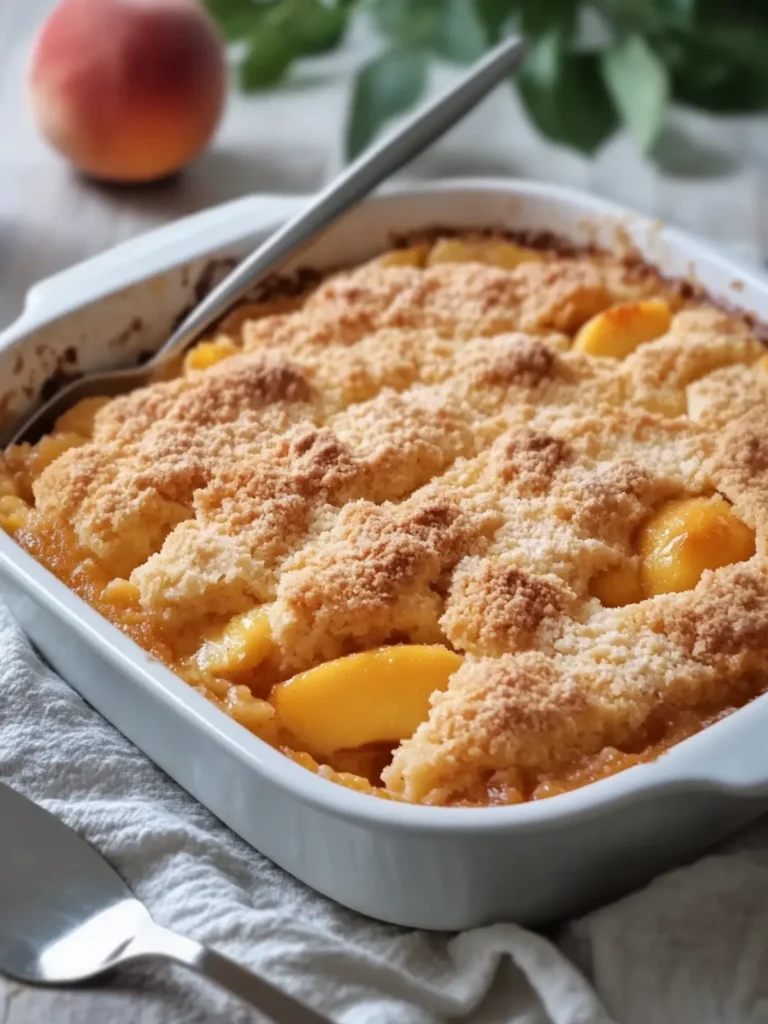 Peach Cobbler Dump Cake: Easy Bliss in Every Bite 2 Peach Cobbler Dump Cake
