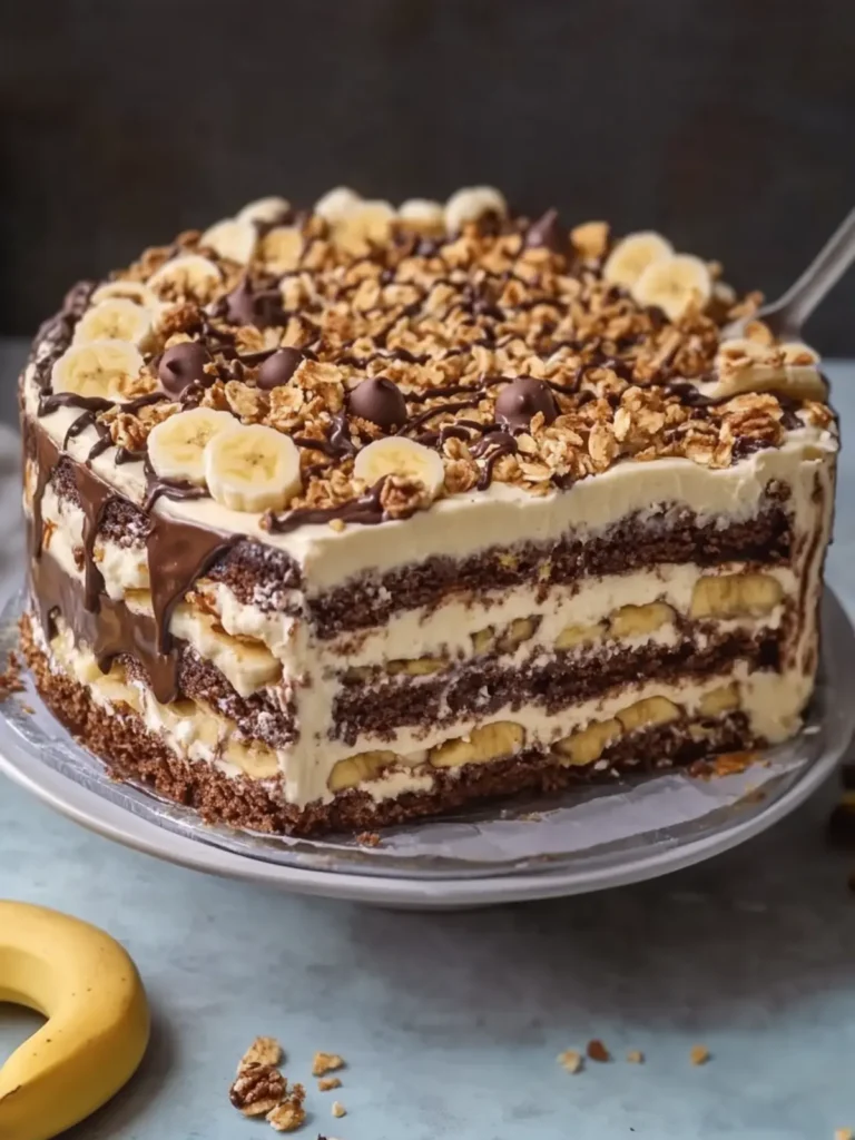 Decadent Chocolate Banana Pudding Crunch Cake for Sweet Bliss 4 Chocolate Banana Pudding Crunch Cake