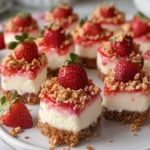 Irresistible Strawberry Crunch Cheesecake Bites That Melt in Your Mouth 17 Strawberry Crunch Cheesecake Bites That Melt in Your Mouth