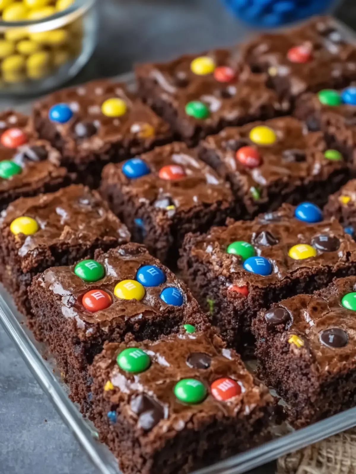 Super Fudgy M&M Brownies That Will Melt Your Heart 5 Super Fudgy M&M Brownies