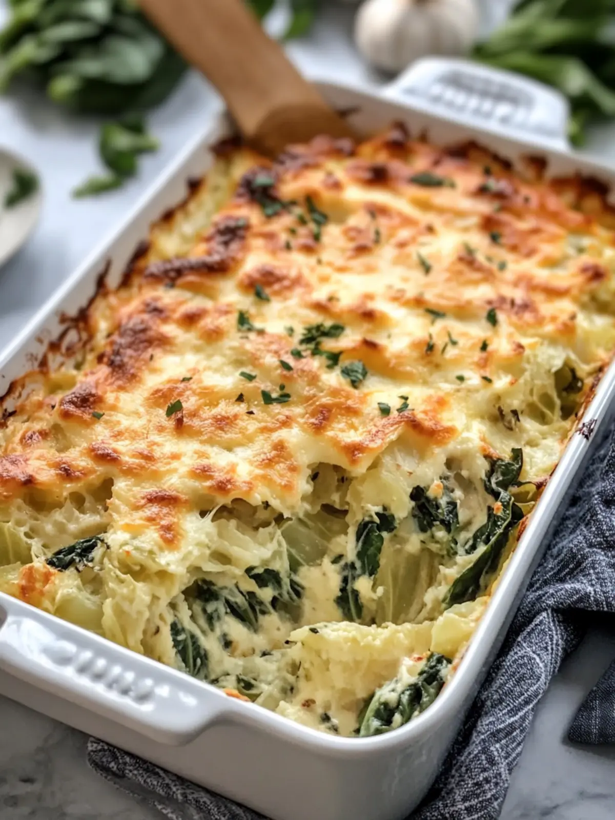 Cheesy Cabbage and Spinach Bake for Cozy Comfort Food Nights 5 Cheesy Cabbage and Spinach Bake