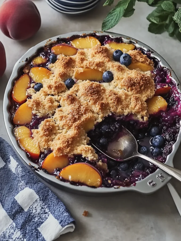Heavenly Peach and Blueberry Cobbler You’ll Crave All Summer 4 Peach and Blueberry Cobbler