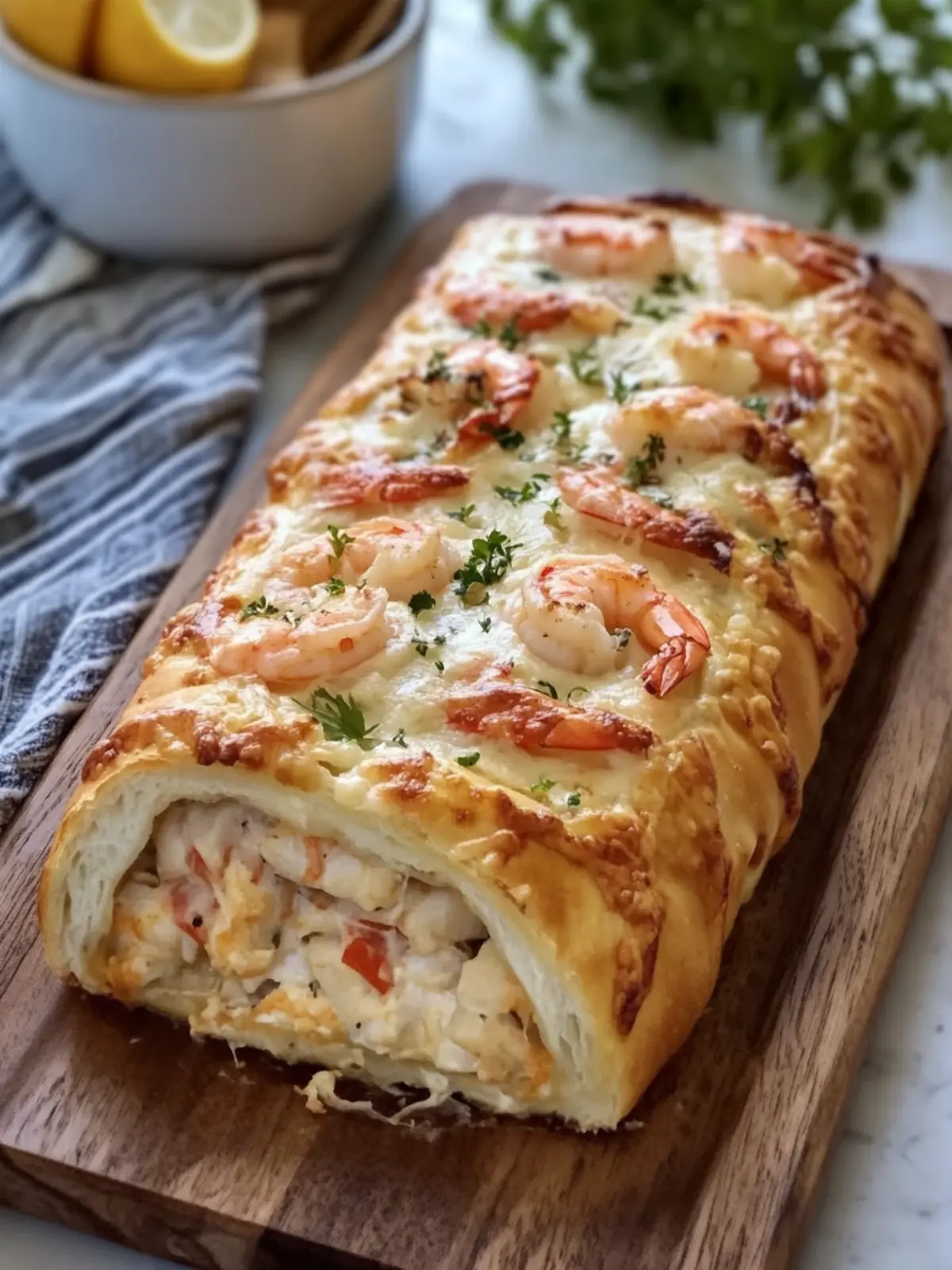 Golden Seafood Crab and Shrimp Stromboli Bake: A Cozy Delight 5 Golden Seafood Crab and Shrimp Stromboli Bake