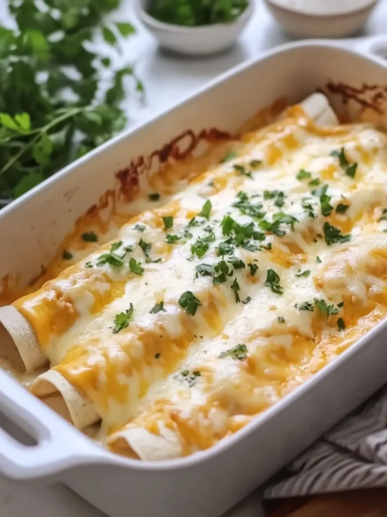 White Chicken Enchiladas