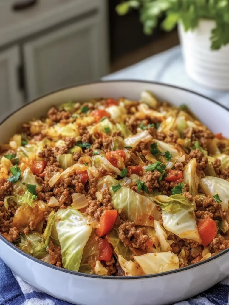 Filthy Cabbage with Cajun Ground Beef: A Flavor Explosion! 2 Filthy Cabbage with Cajun Ground Beef