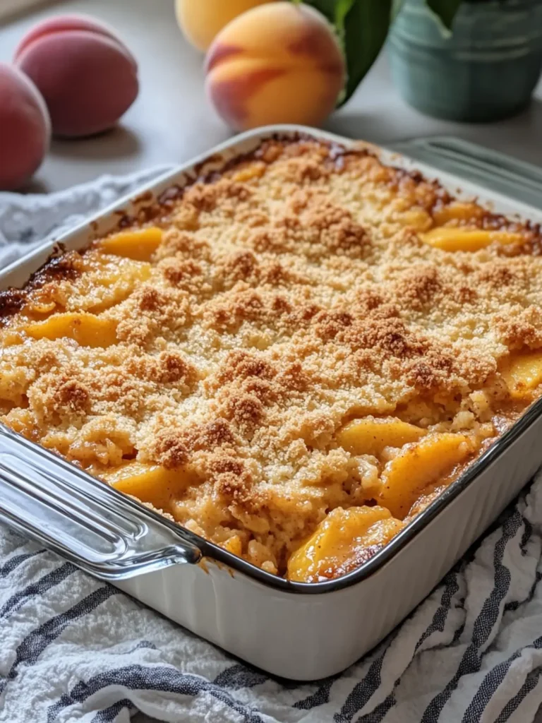 Irresistible Peach Cobbler Dump Cake Casserole Magic 4 Peach Cobbler Dump Cake Casserole