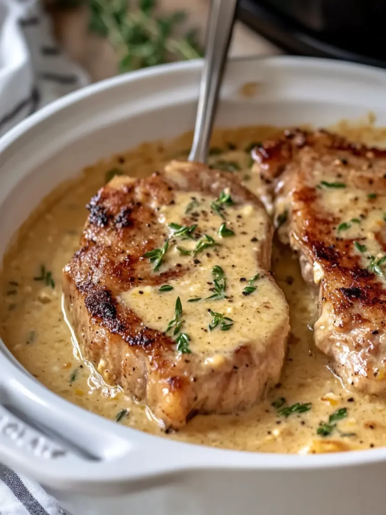 Crockpot Creamy Garlic Butter Pork Chops Your New Dinner Hero 2 Crockpot Creamy Garlic Butter Pork Chops